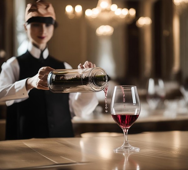 酒店服务员倒酒礼仪培训，规范动作与专业服务的融合